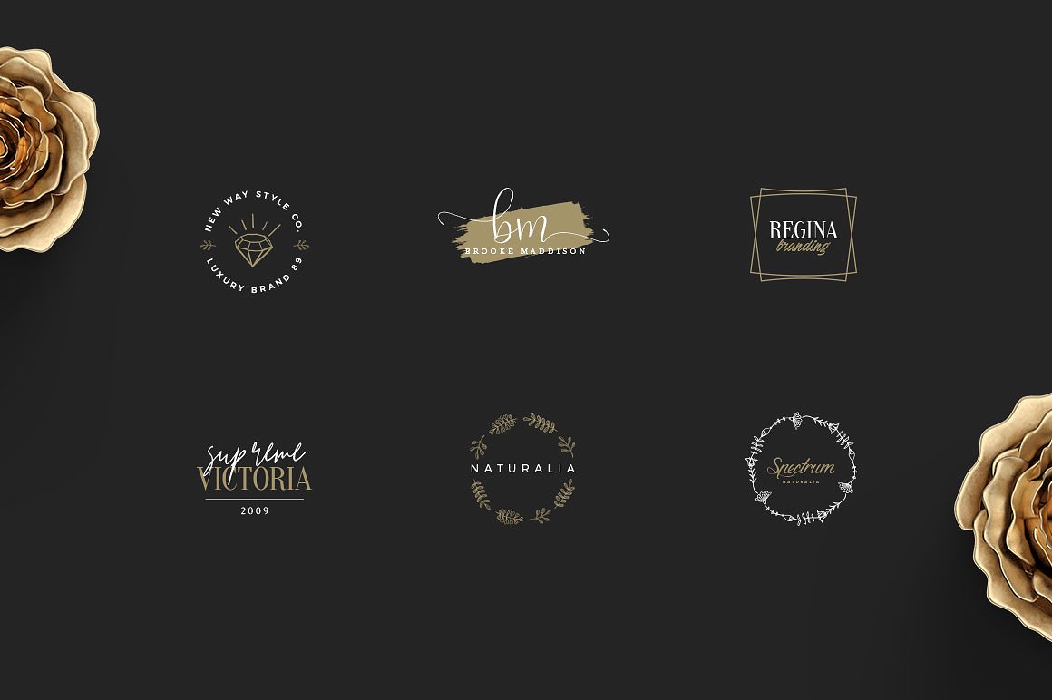 50款女性奢华品牌Logo模板 50 Feminine Luxury Logos插图(15)