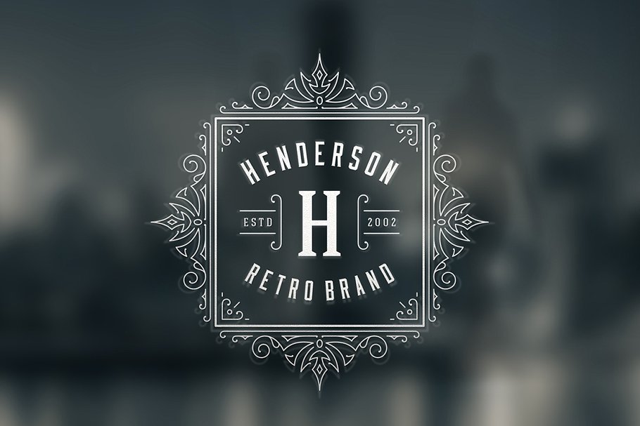 50个奢华装饰Logo及徽章  50 Ornament logos & badges插图(9)