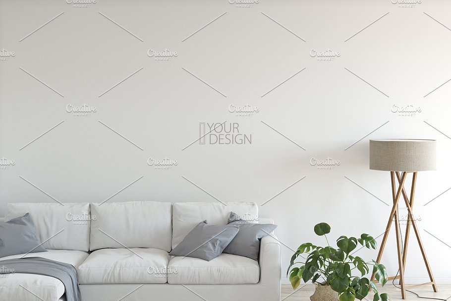 家居室内墙纸&相框画框样机模板 Interior Wall & Frames Mockup – 4插图(11)