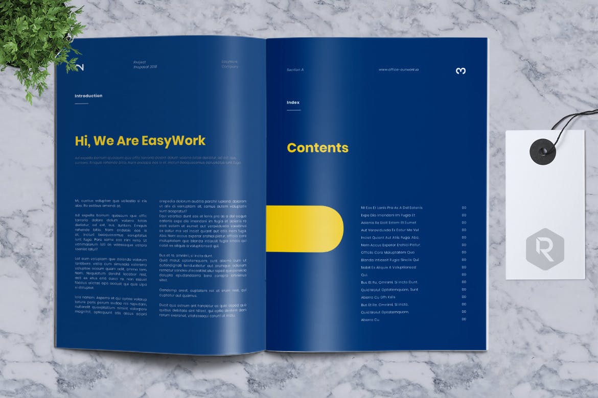 时尚高端简约IKEA宜家风格配色的项目品牌手册画册房地产楼书时尚杂志书籍装帧设计模板（indd）插图(7)