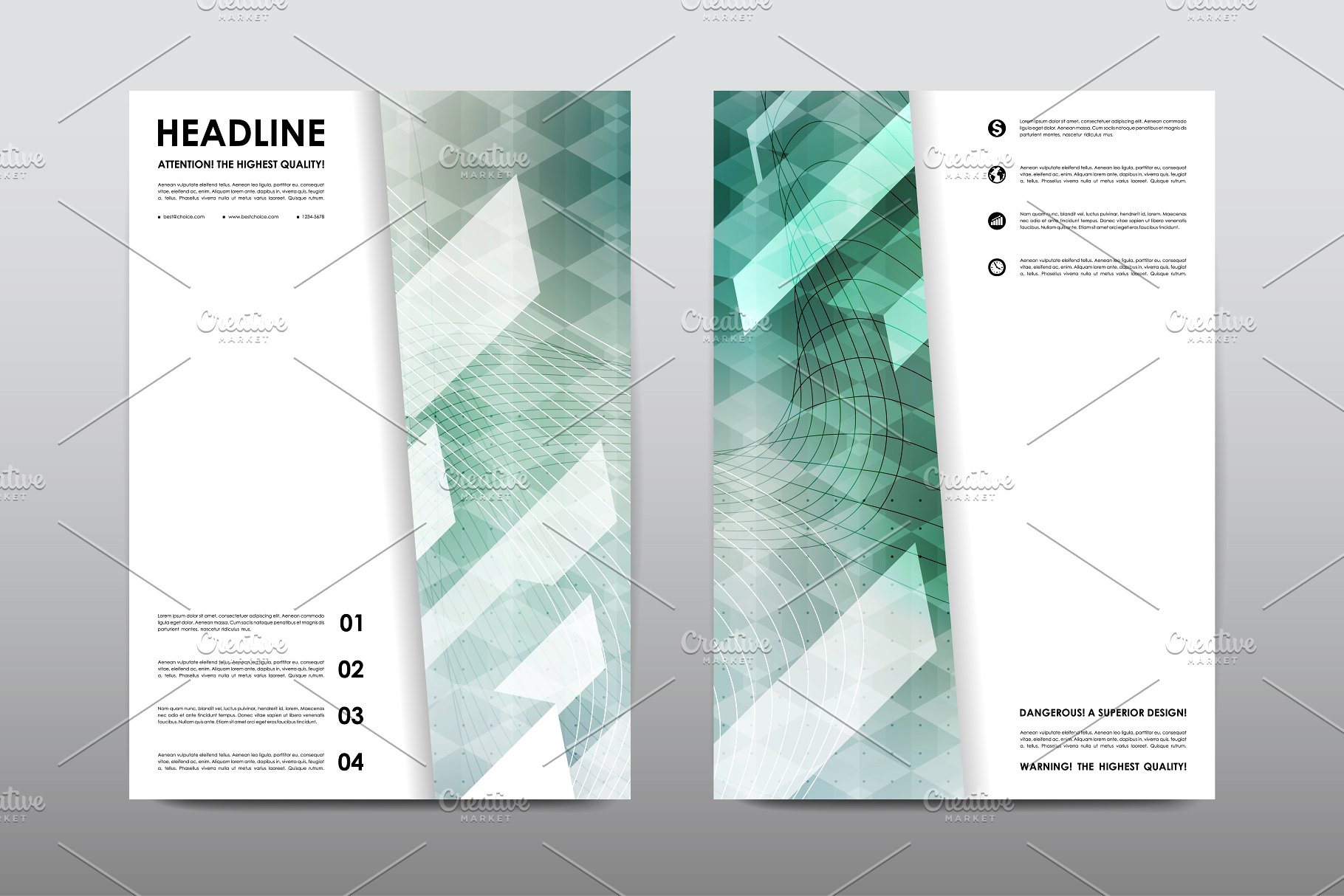 50+企业商业主题宣传小册子模板合集 50+ Business Brochures Bundle插图(21)