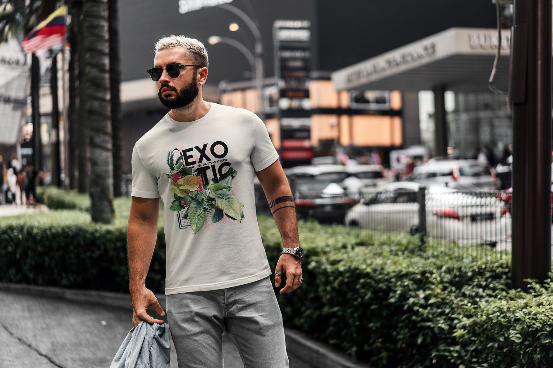 都市风格男士T恤印花设计效果图样机v2 T-Shirt Urban Style Vol2插图(8)