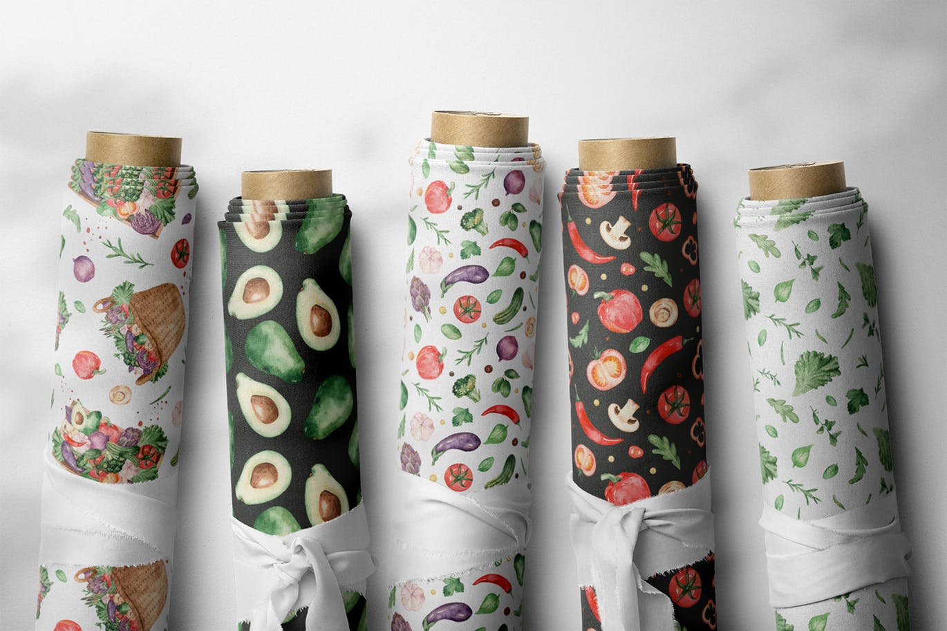 水彩手绘蔬菜＆草药剪贴画素材包 Watercolor vegetables and herbs Collection clipart插图(7)