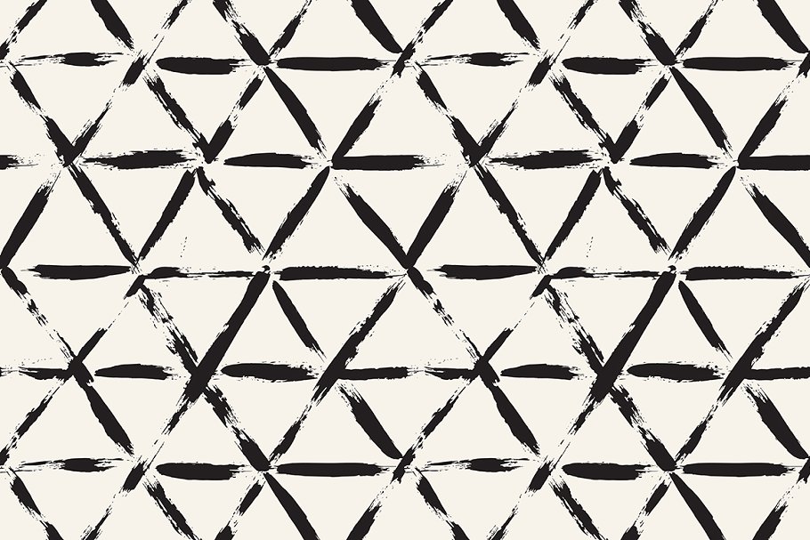 笔刷笔画图案无缝图案背景v5 Brush Strokes. Seamless Patterns v.5插图(3)