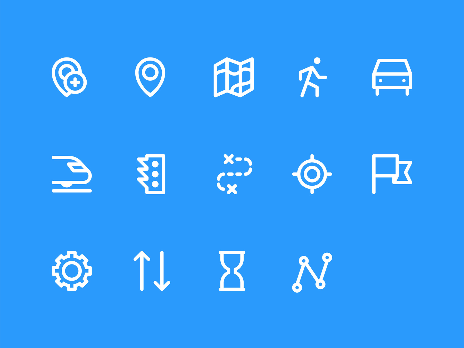 14 枚地图类图标