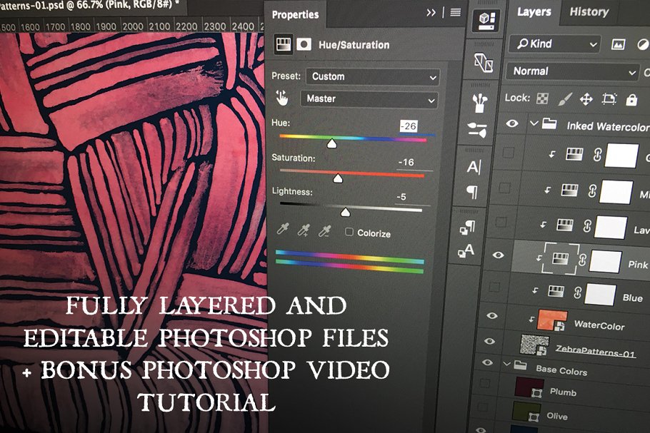 手绘水彩图案纹理合集 Hand Painted Watercolor Textures插图(8)