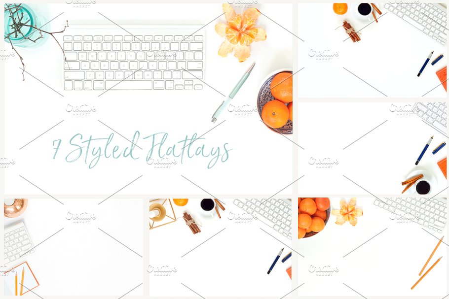 冬天简约风格办公场景背景 Tangerine Winter Bundle插图(3)