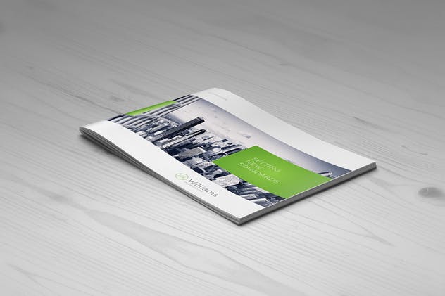 宣传画册设计样机模板 Landscape Brochure Mock-Up Set插图(2)