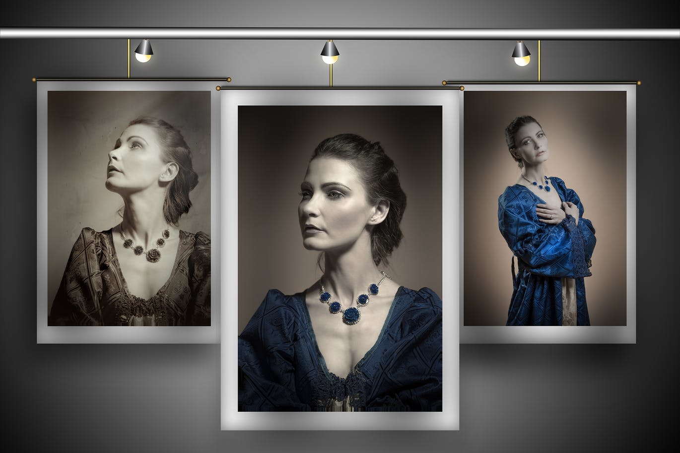 画廊预览照片/画作/海报设计样机 Exhibit插图