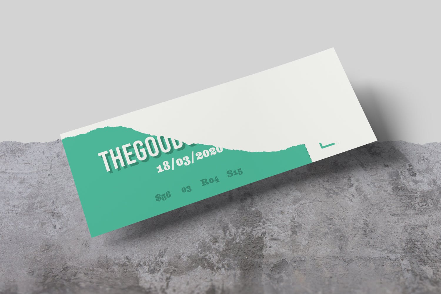 简约风格门票设计效果图PSD样机素材库精选模板 Ticket Photoshop Mockups插图(3)