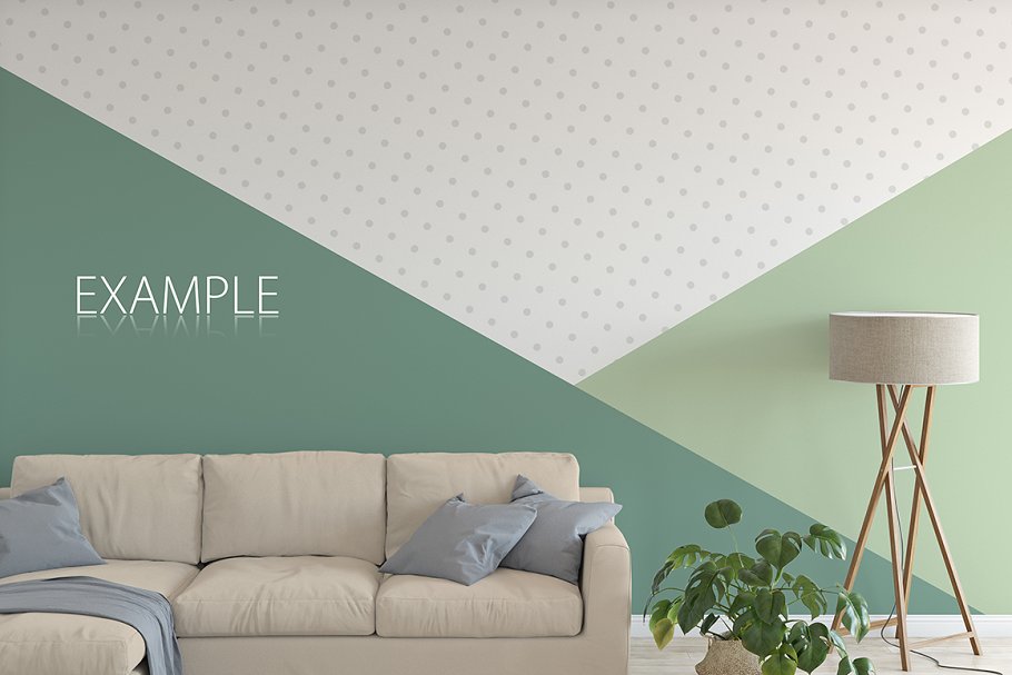 家居室内墙纸&相框画框样机模板 Interior Wall & Frames Mockup – 4插图(13)