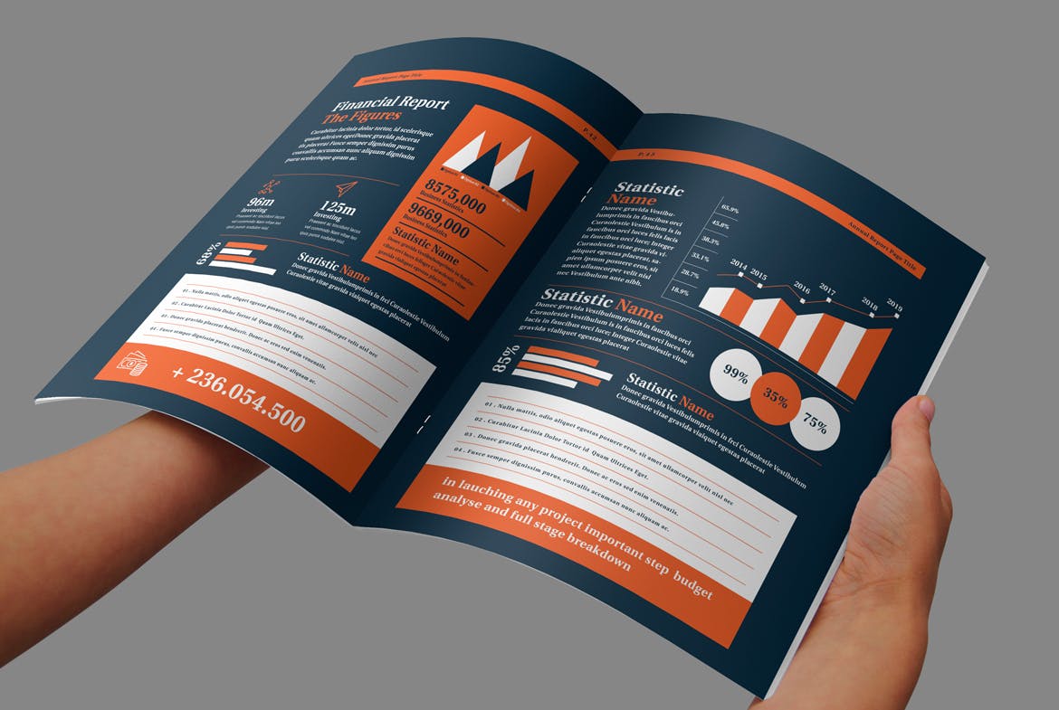 企业/行业年度报告（画册）设计模板 Annual Report Template插图(5)