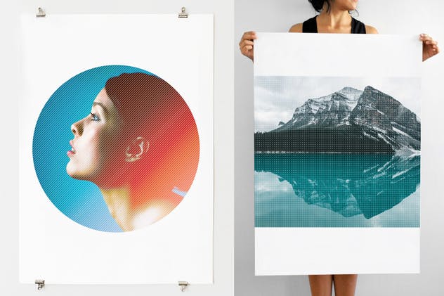 抽象复古线条/网格纹理图案素材 Retroset插图(4)