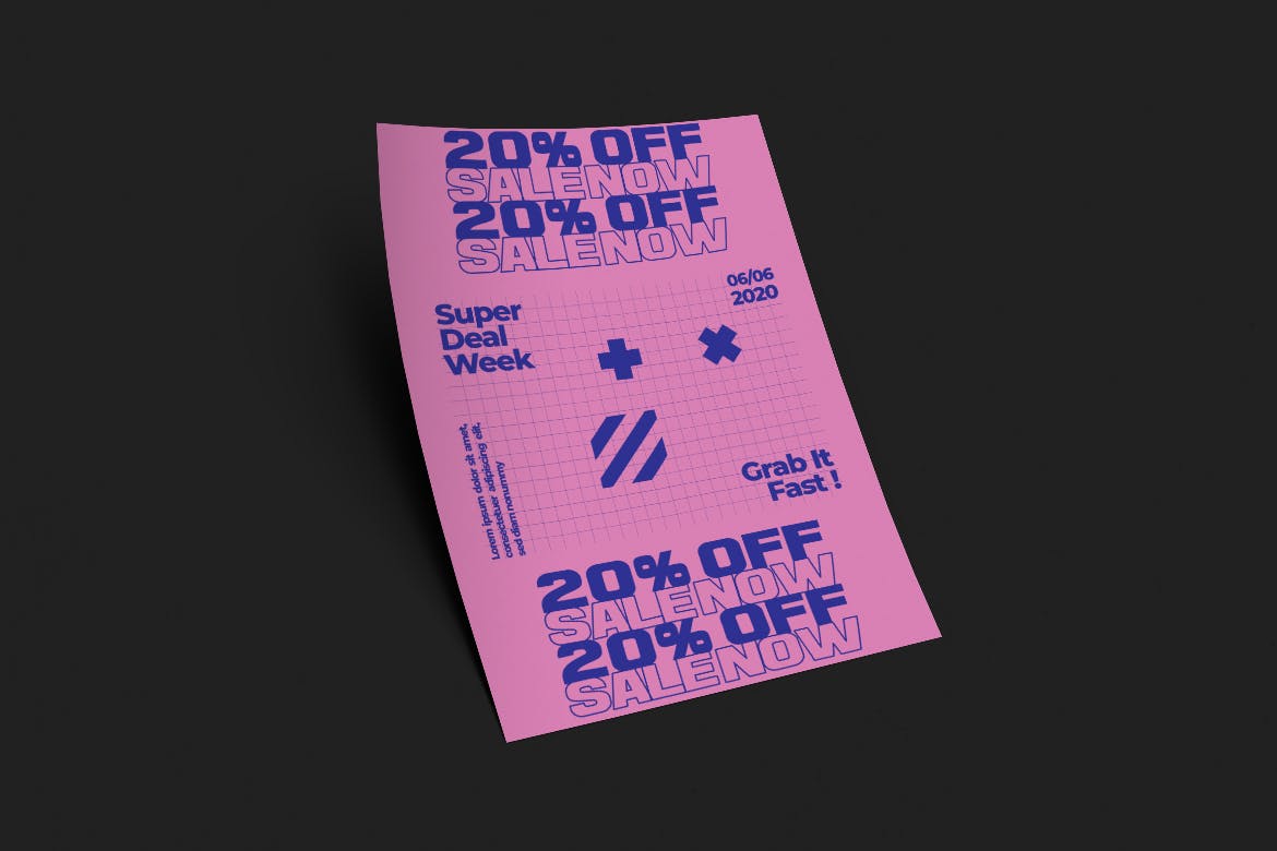 创意文字排版设计海报PSD素材素材库精选 luis Poster Design插图(3)