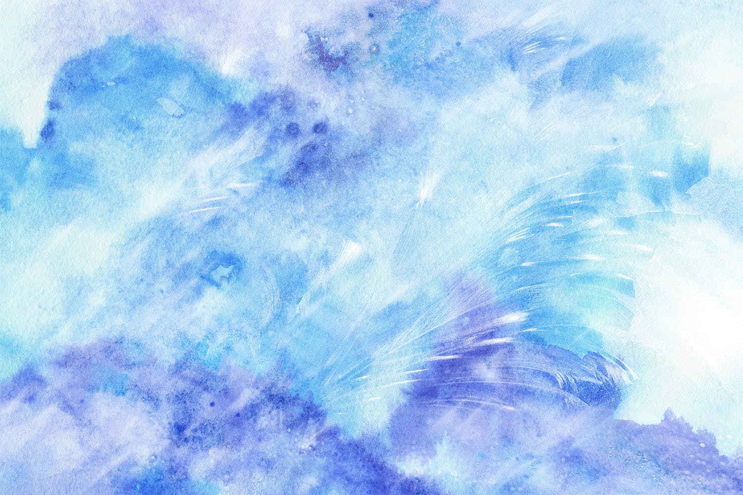 冬季水彩肌理纹理背景图素材v3 Winter Watercolor Backgrounds 3插图(1)