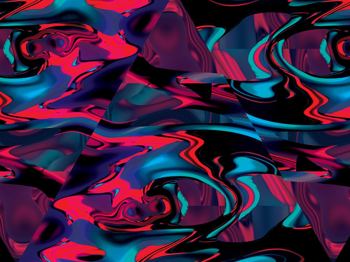 18个时尚炫酷艳丽的五颜六色的聚丙乙烯大理石质感的背景底纹纹理大集合插图(5)