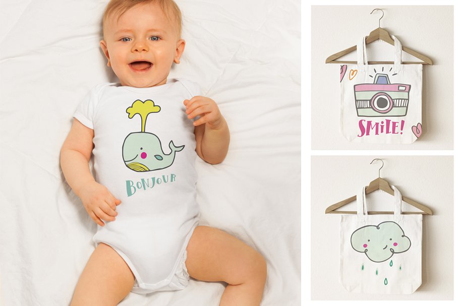 可爱的贴纸剪贴画合集 Funtastic Sticker Clipart Collection插图(3)