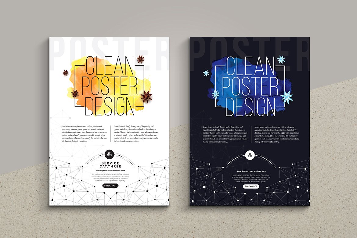 10款年度最佳设计的海报模板下载 Best 10 Flyer Poster Bundle [eps]插图(3)