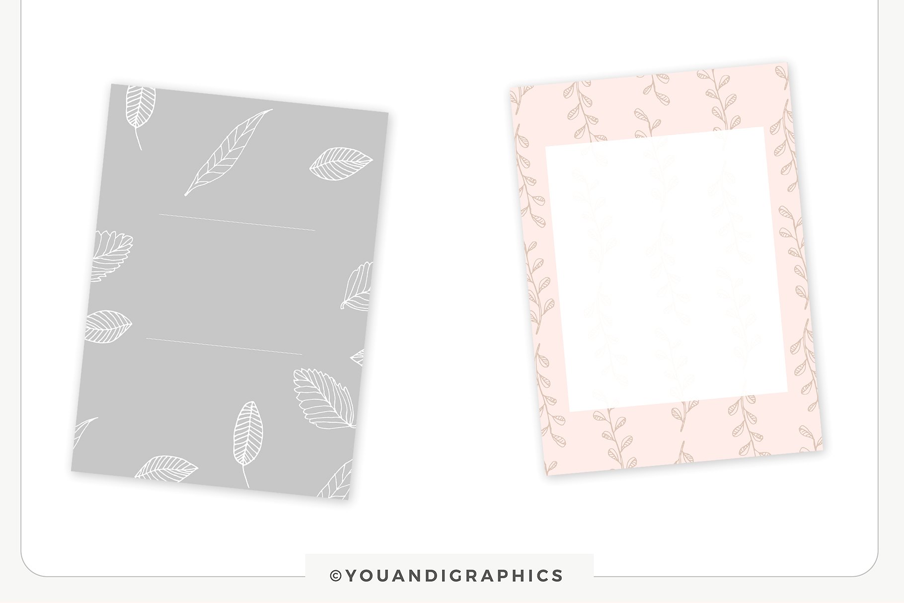 浪漫手绘色彩落叶树枝元素 Hand drawn Leaves Collection插图(13)