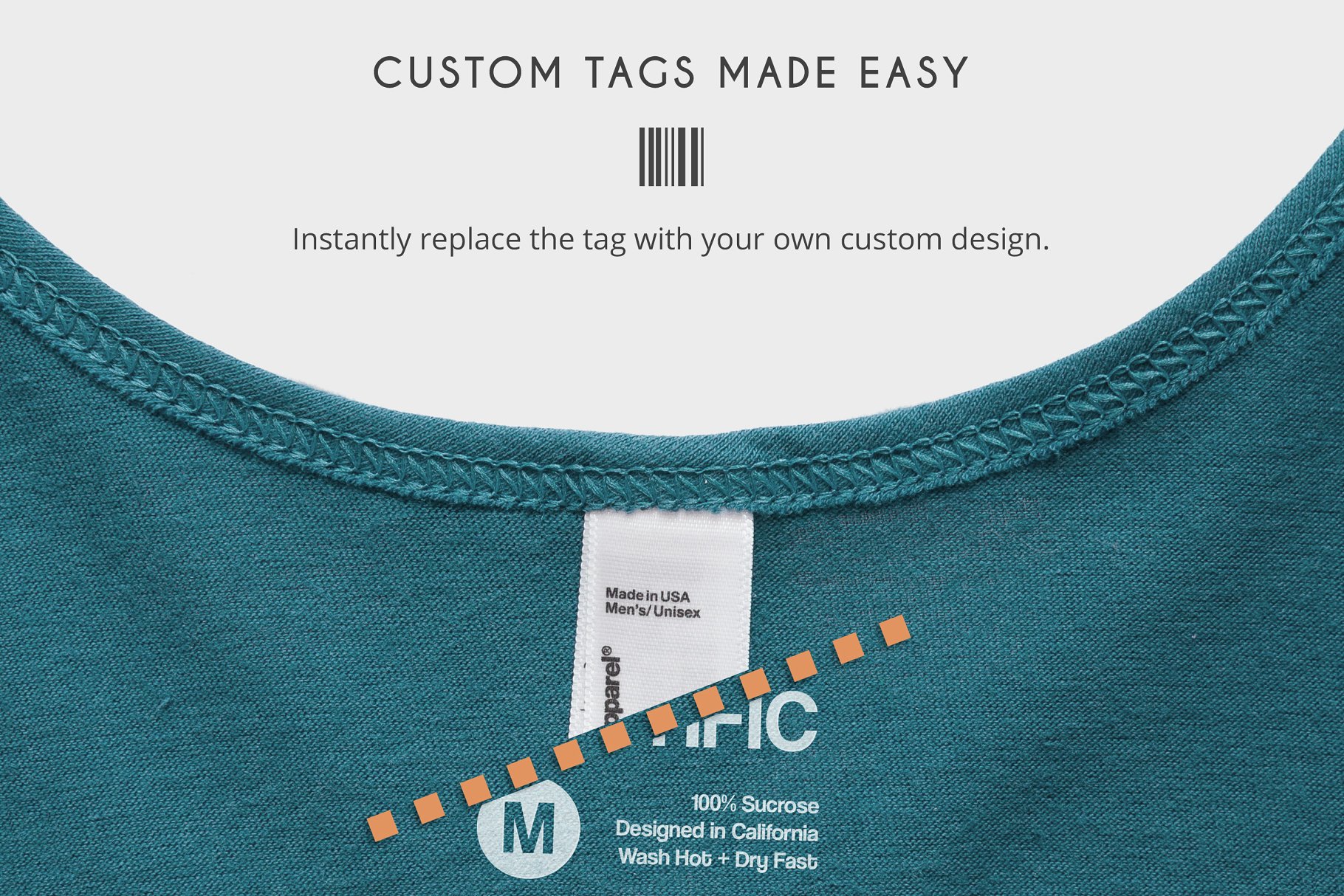 美式男士T恤样机模板 American Apparel 2001 Shirt Mockups插图(5)