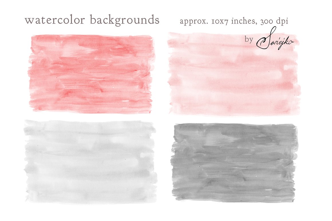 水彩风背景纹理 Watercolor , Background插图