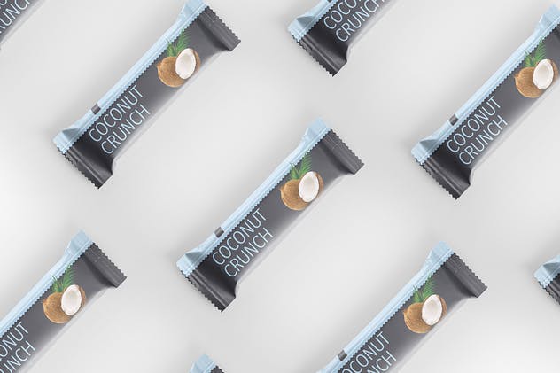 巧克力棒包装样机模板 Chocolate Bar Packaging Mockup插图(9)
