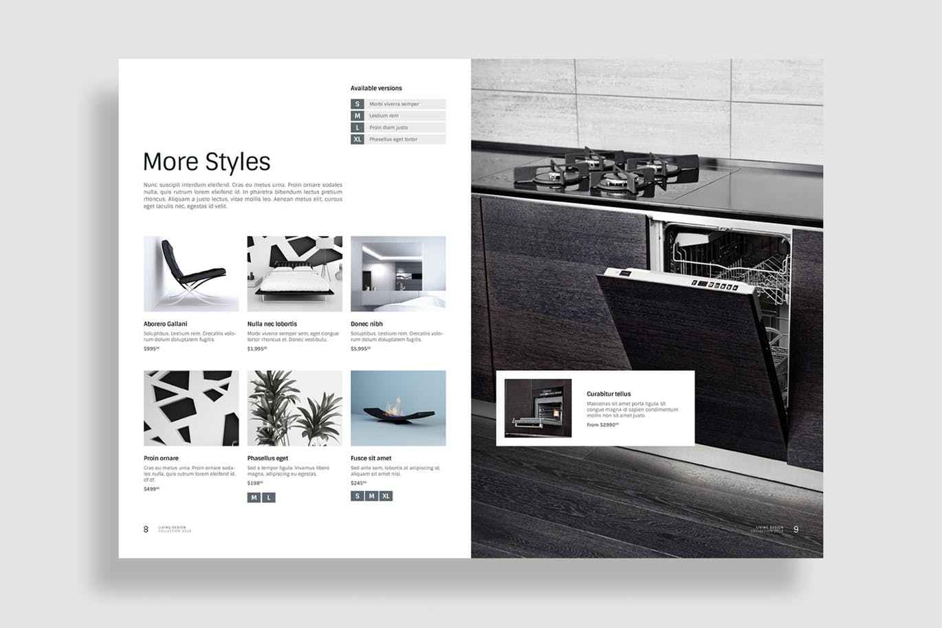 生活家居品牌产品目录/画册设计模板 Living Design – Product Catalog Template插图(4)