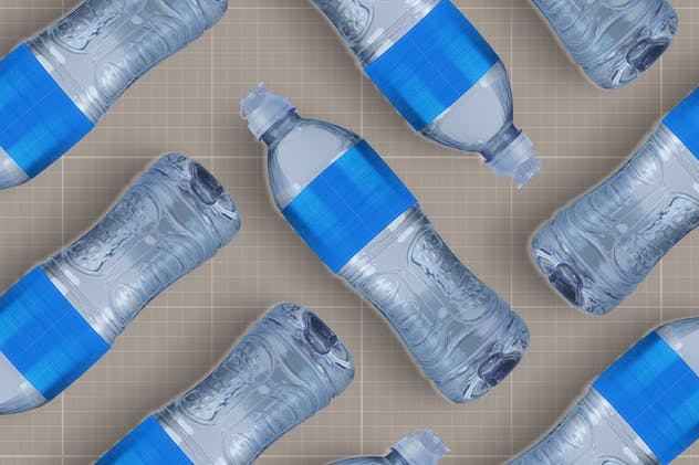矿泉水蒸馏水瓶罐样机v2 Water Bottle V.2 Mockup插图(14)