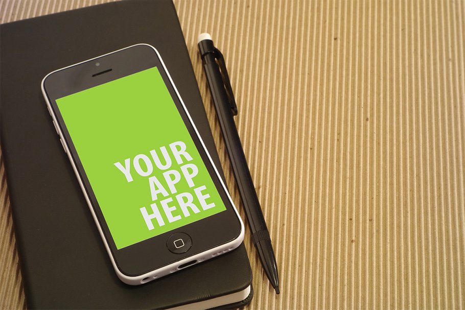 16款 iPhone 5C 智能手机样机 16 iPhone 5c Mockups插图(2)