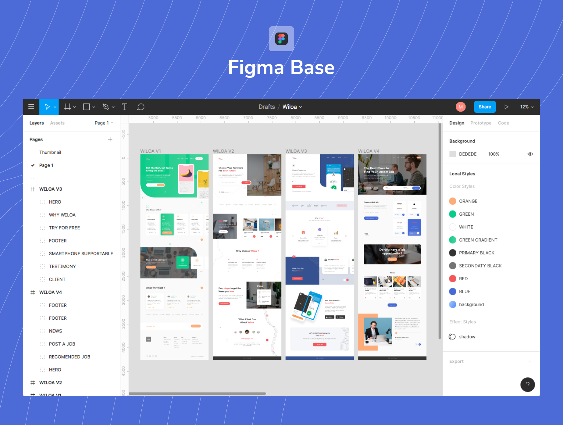 素材库下午茶：简约现代设计风格的着陆页UI设计套件[Fig]插图