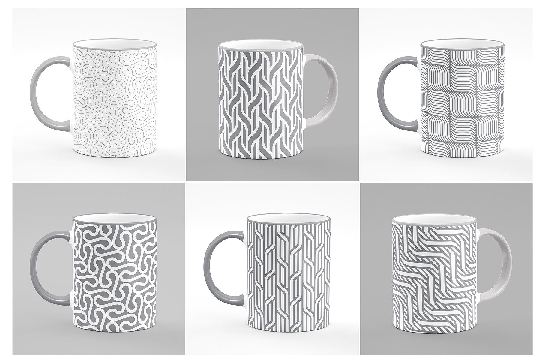 各种波纹无缝纹理图案素材 Rippled Seamless Patterns Bundle v.2插图(6)