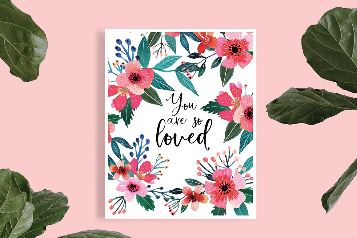 艳丽野花水彩插画集 Wildflowers Watercolor Collection插图(6)