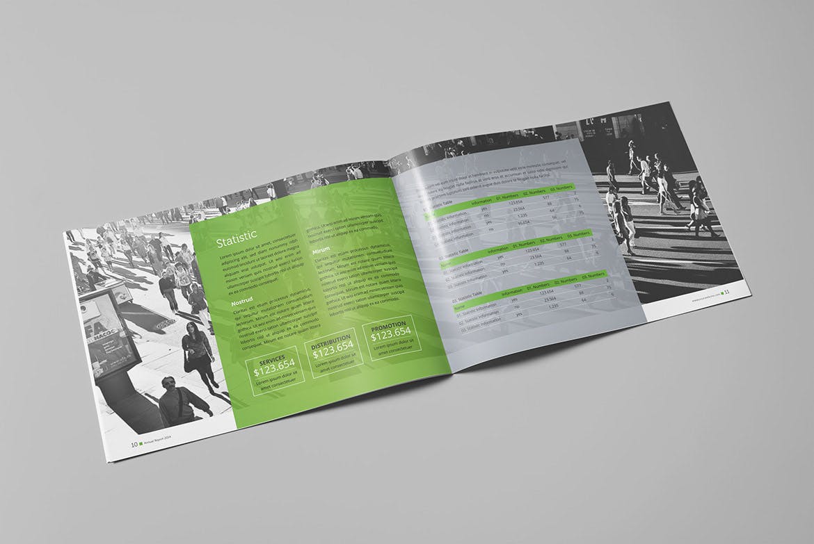 企业年度报告/行业分析报告设计模板 Annual Report Landscape插图(6)