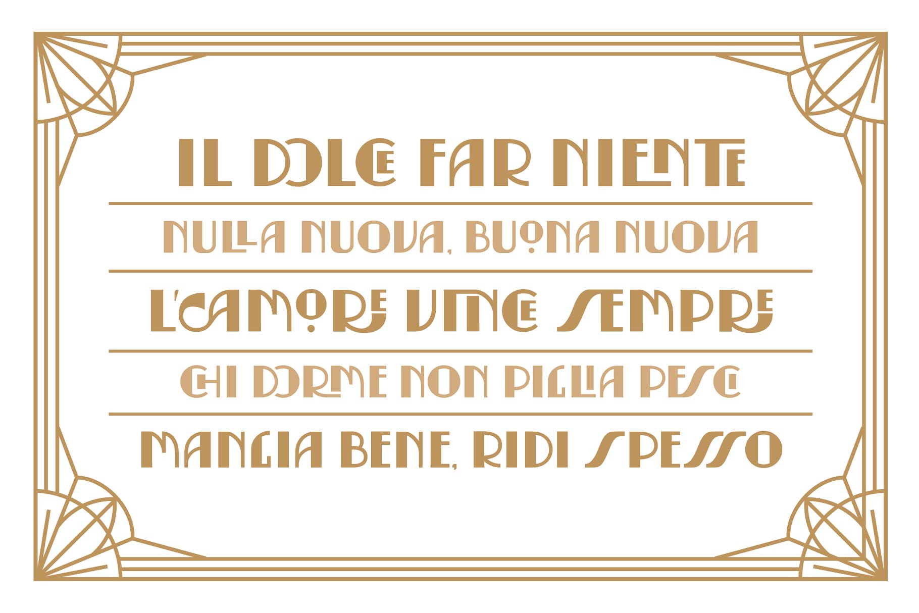 20世纪20年代装饰艺术英文字体&纹理 Serendior | Font & Seamless Patterns插图(11)