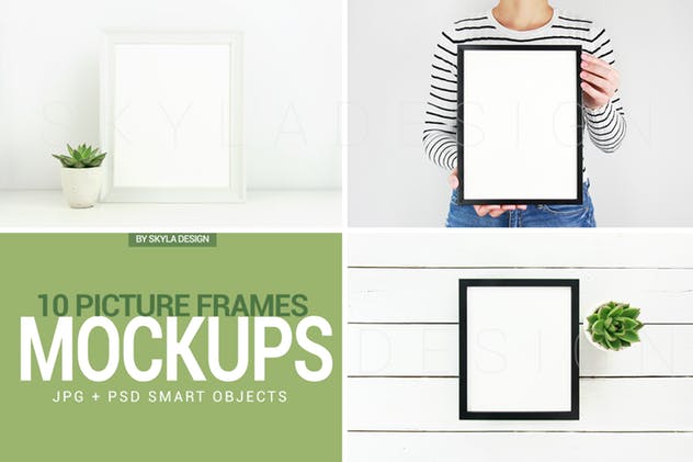 海报设计&照片展示相框样机套装 Poster & Picture frame mockup photos插图(3)