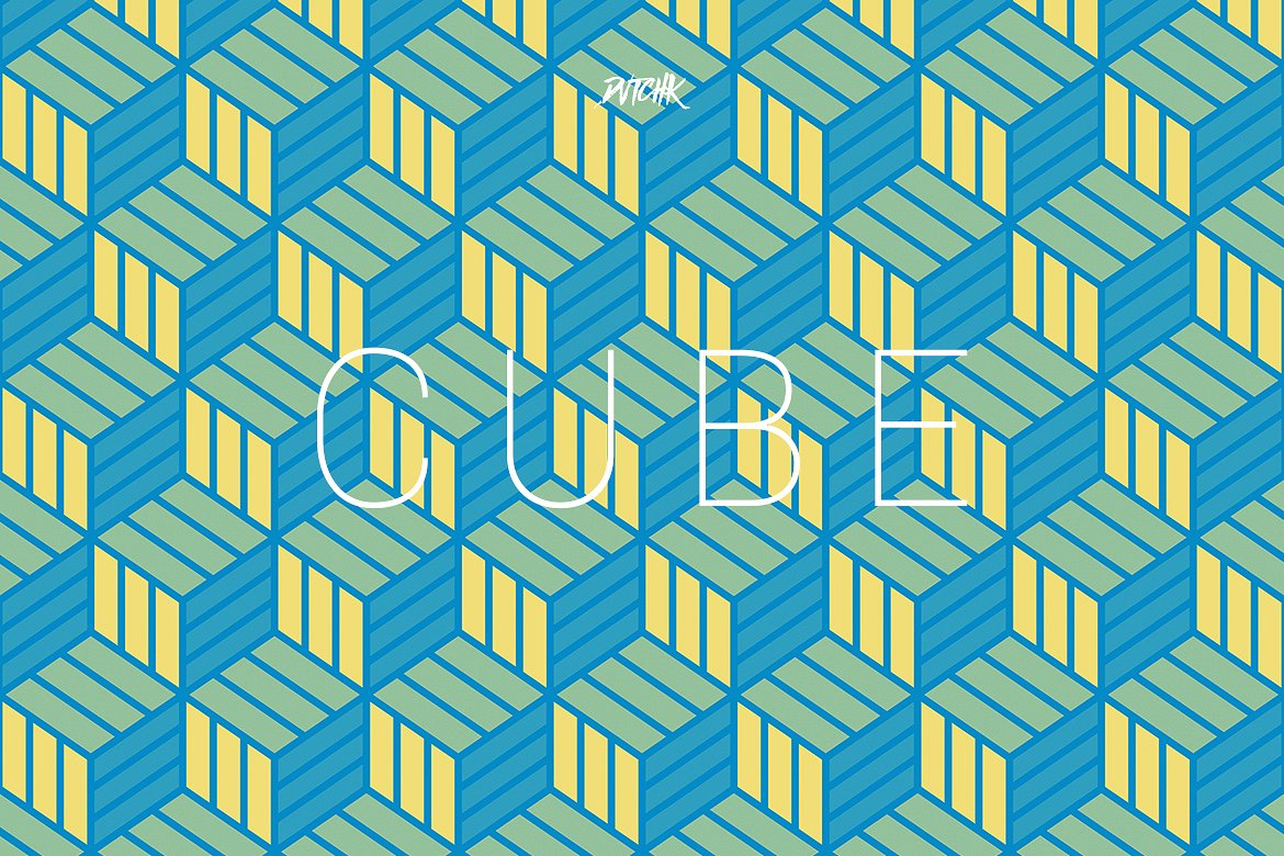 立方体-无缝几何背景（第04卷） Cube | Seamless Geometric | Vol. 04插图(5)