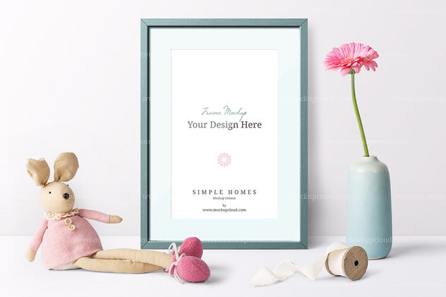 超高清花卉画框场景样机模板v8 Simple Homes Mockup Vol. 8插图(3)