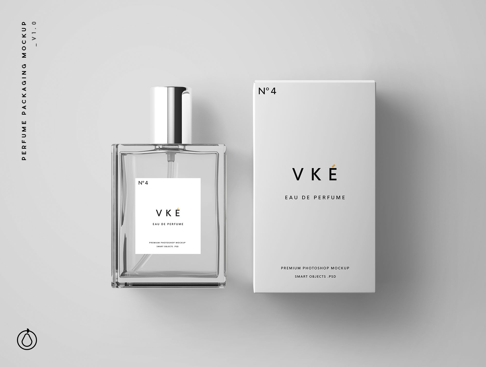 香水瓶＆香水包装盒外观设计样机模板 Perfume Package Mockup插图