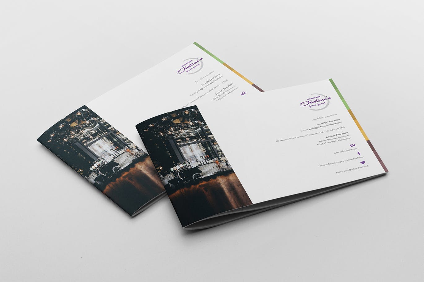 高档西餐厅宣传画册设计模板 Restaurant Brochure Template插图(11)