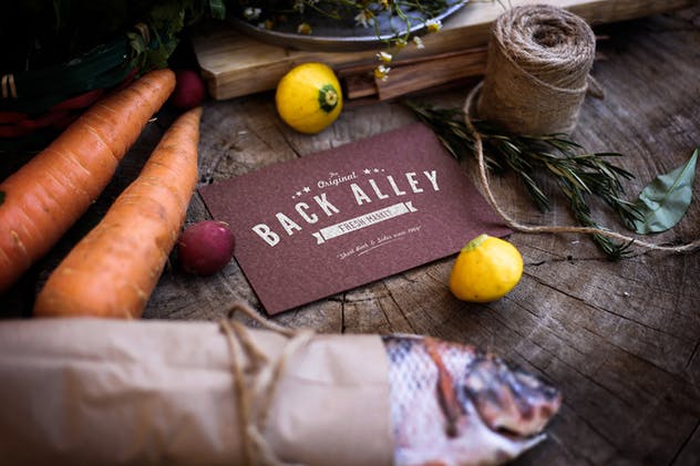 市场新鲜蔬菜食品样机 Market fresh Mock Up插图(7)