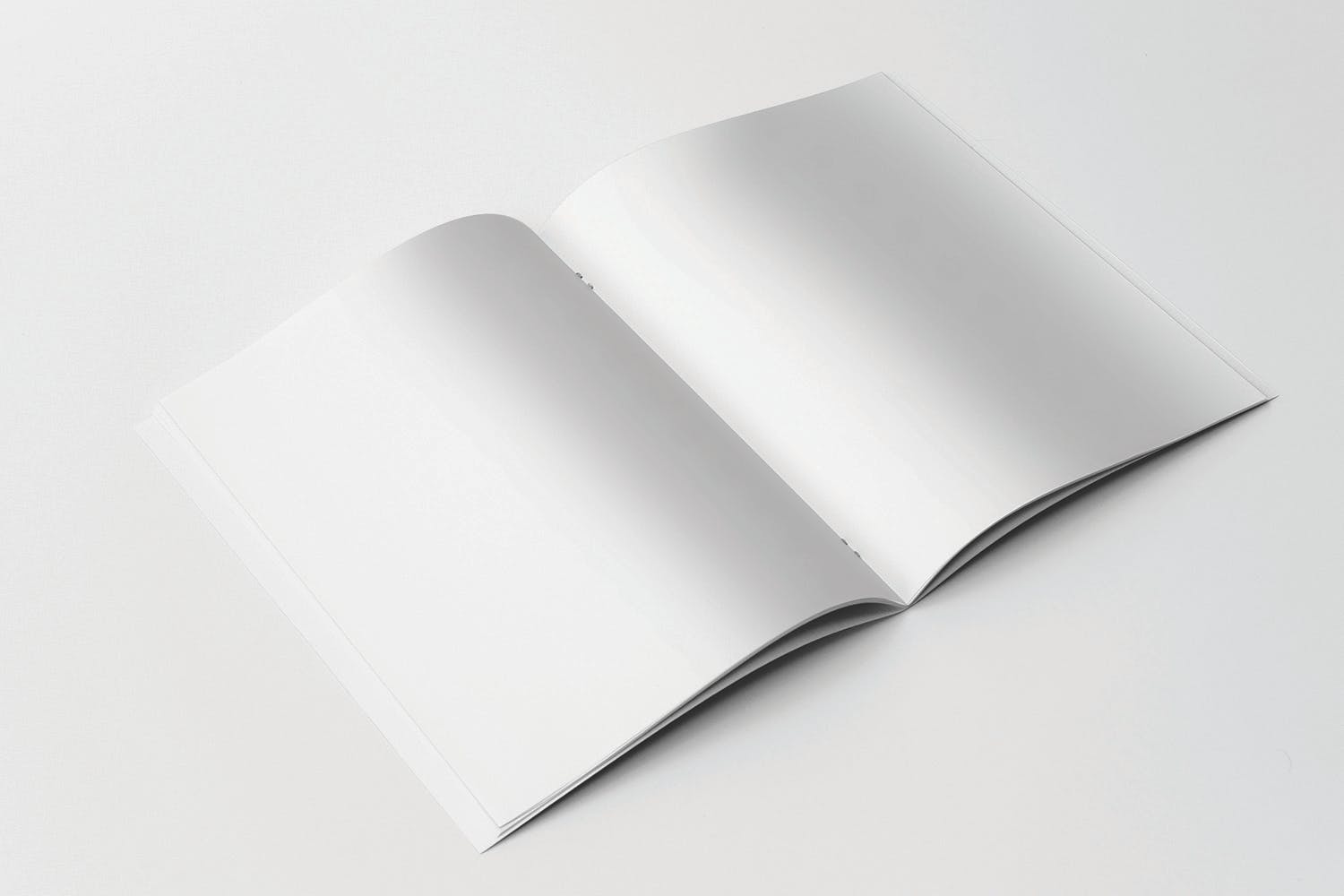 45度角视觉美国信纸规格宣传册内页版面效果图样机素材库精选 US Letter Brochure Mockup 45 Degree插图(1)