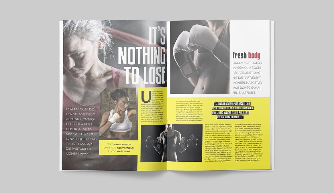 NBA篮球赛事素材库精选杂志版式设计模板 Magazine Template插图(12)