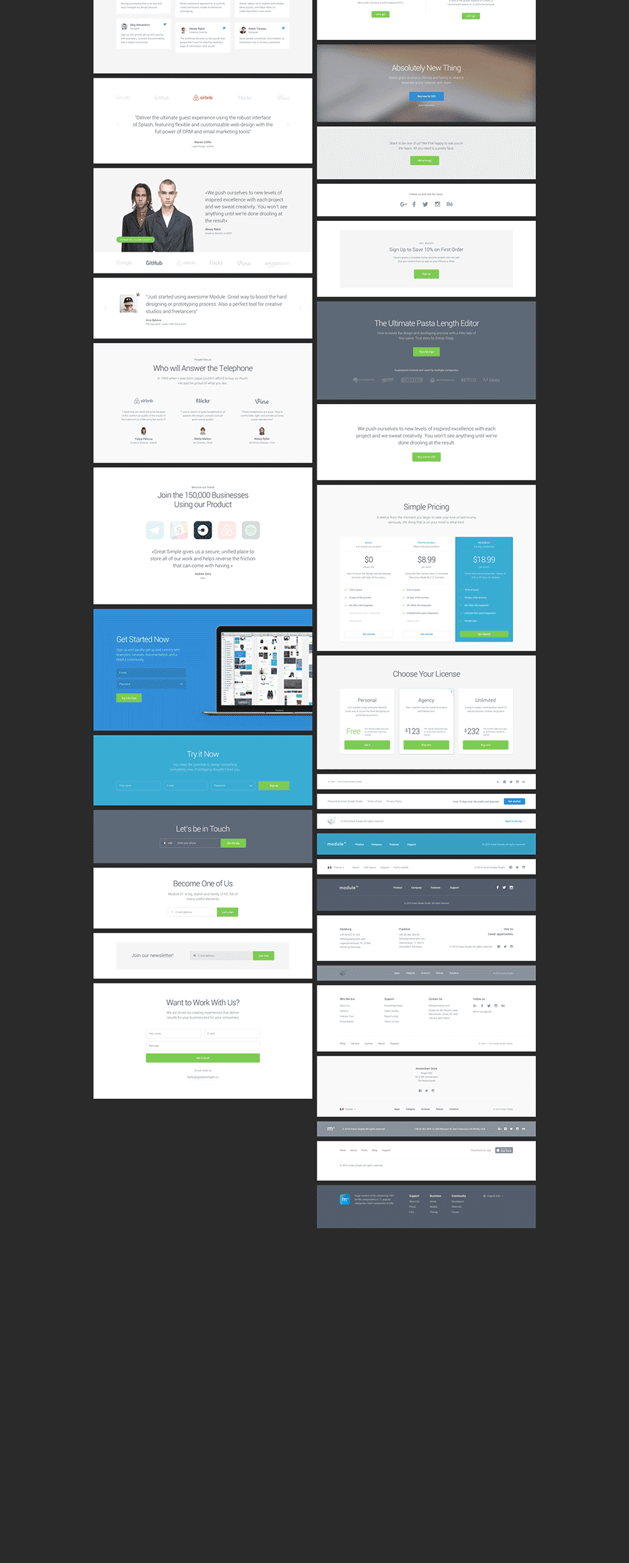 素材库下午茶：完美的网页UI／UX 界面套装素材下载[PSD]插图(3)