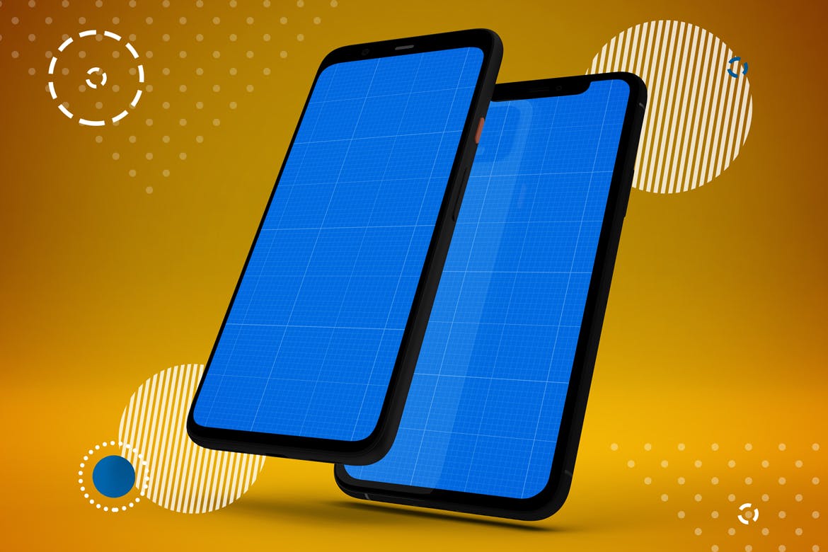 iOS&Android应用UI设计演示素材库精选样机模板 Abstract IOS & Android Mockup V.2插图(12)