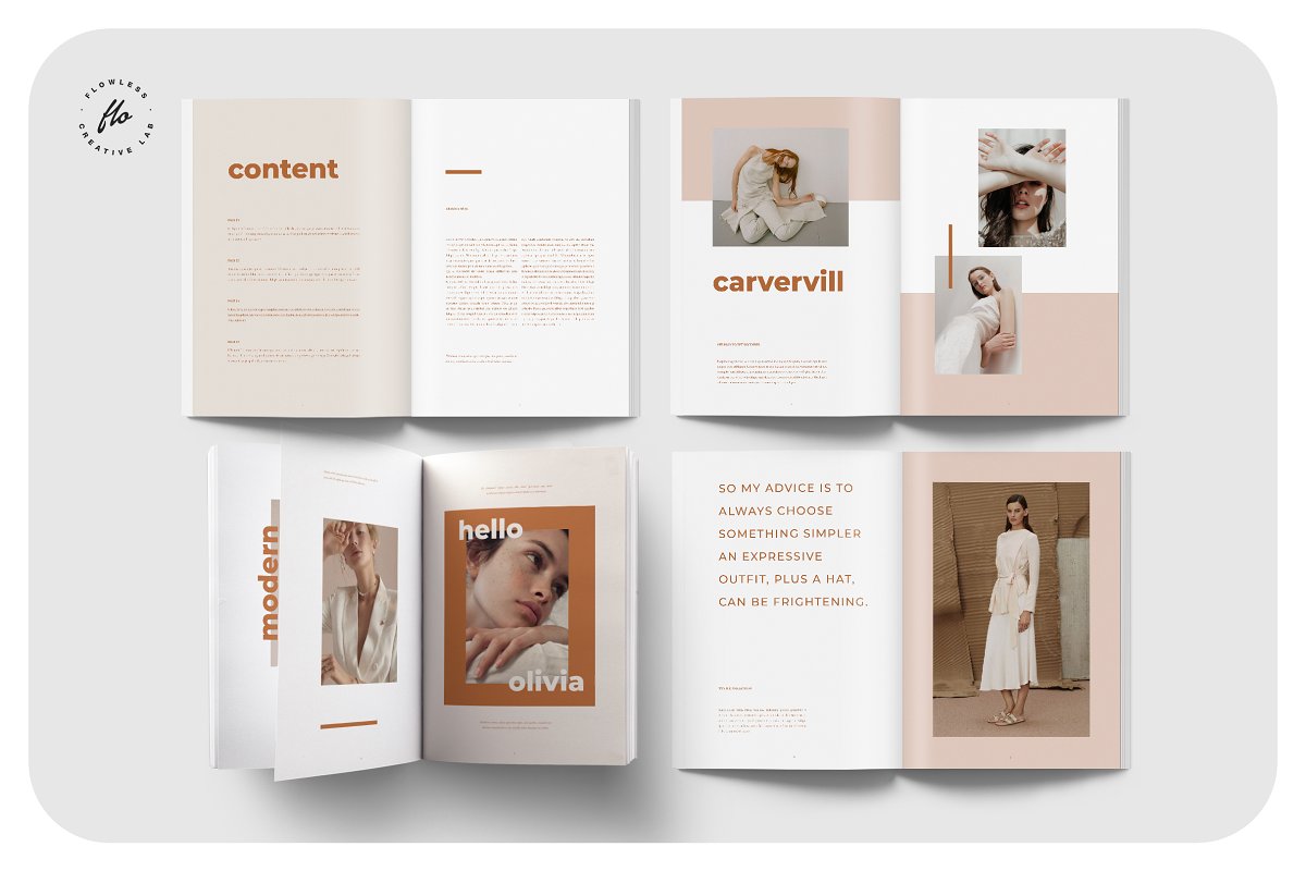 潮流时尚服装产品图册设计模板插图(1)