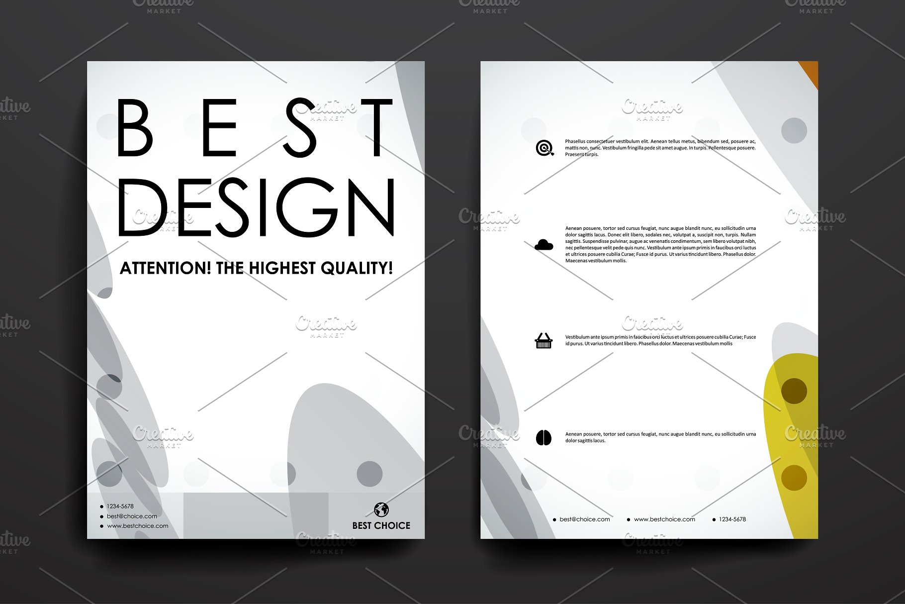数十款抽象图形背景小册子模板合集 84 Abstract Brochures插图(20)