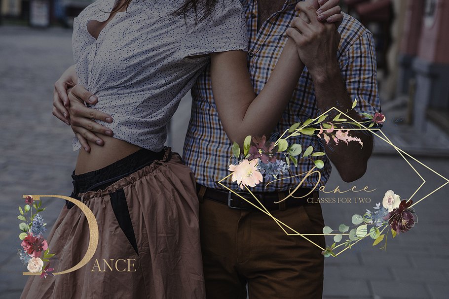 极力推荐：色彩丰富水彩花卉素材包 Wish Bordo Blue Watercolor Flowers [2.05GB]插图(5)