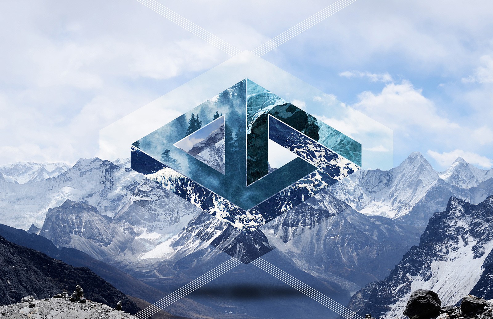 超梦幻大片视觉照片样机模板 Polyscape Generator Photoshop Mockups插图(4)