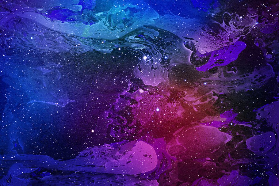 星际时空大理石纹理背景插图(5)