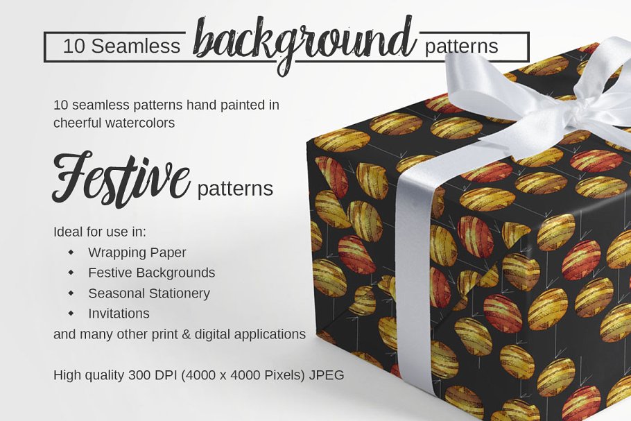 圣诞水彩&墨水装饰元素合集[1.89GB] Christmas in Full Bloom (Watercolor)插图(4)